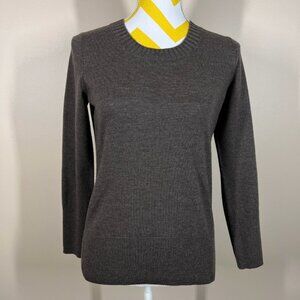 Banana Republic Extra Fine Italian Merino Wool Crew Sweater • Brown • Size M